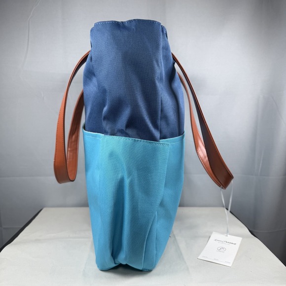 LUZZ Pickleball Sporty Tote Bag / 2 Paddle Compartments Light Blue/Royal NEW - Picture 3 of 7